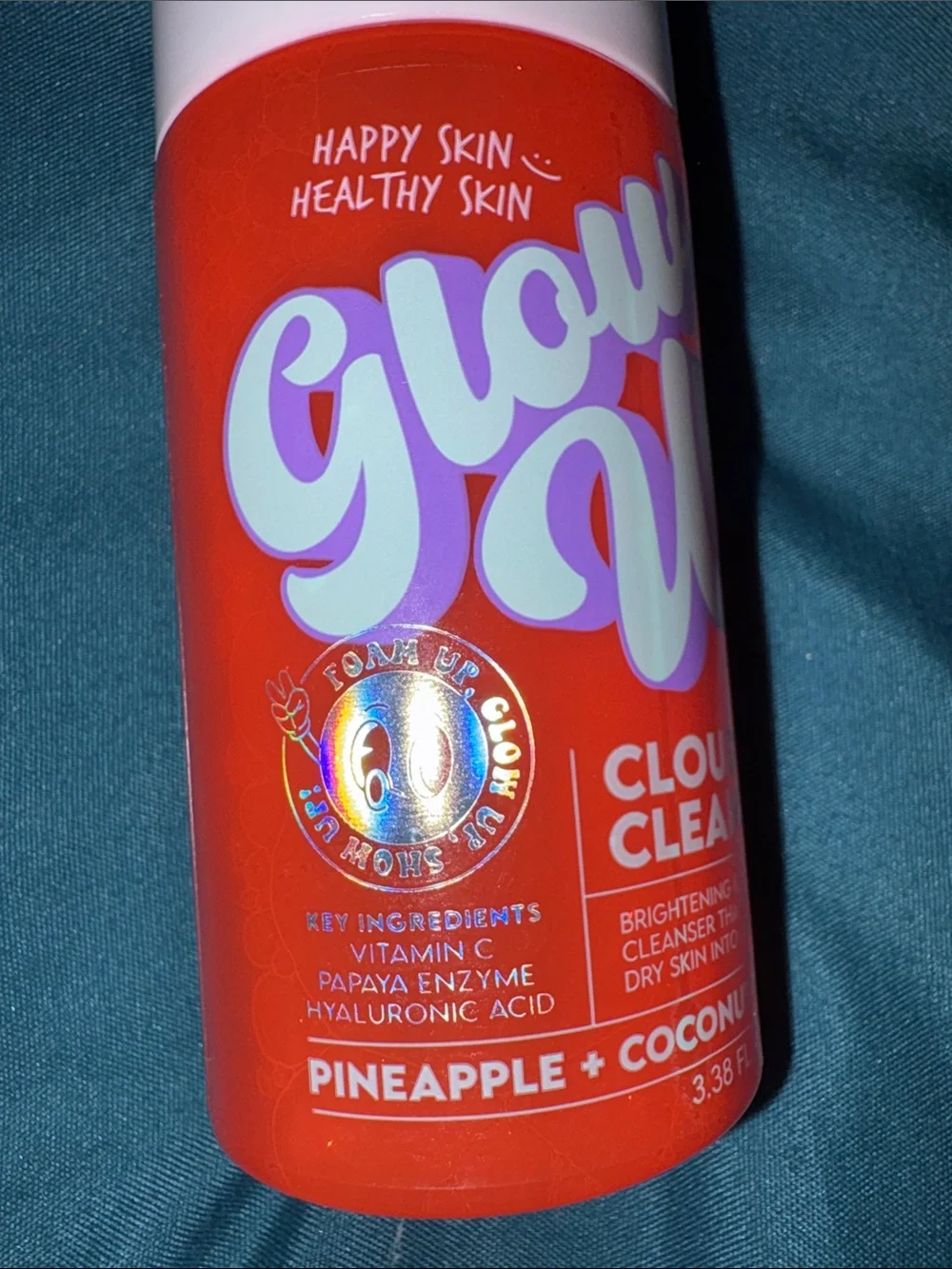 Glow Up - Cloud Cleanser-Pineapple Coconut Scent Vit C, Papaya, Hyaluronic Acid
